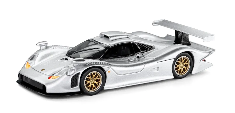 [予約] トレンズホビー 1/64 ポルシェ 911 GT1 1998 シルバー　241085(E)