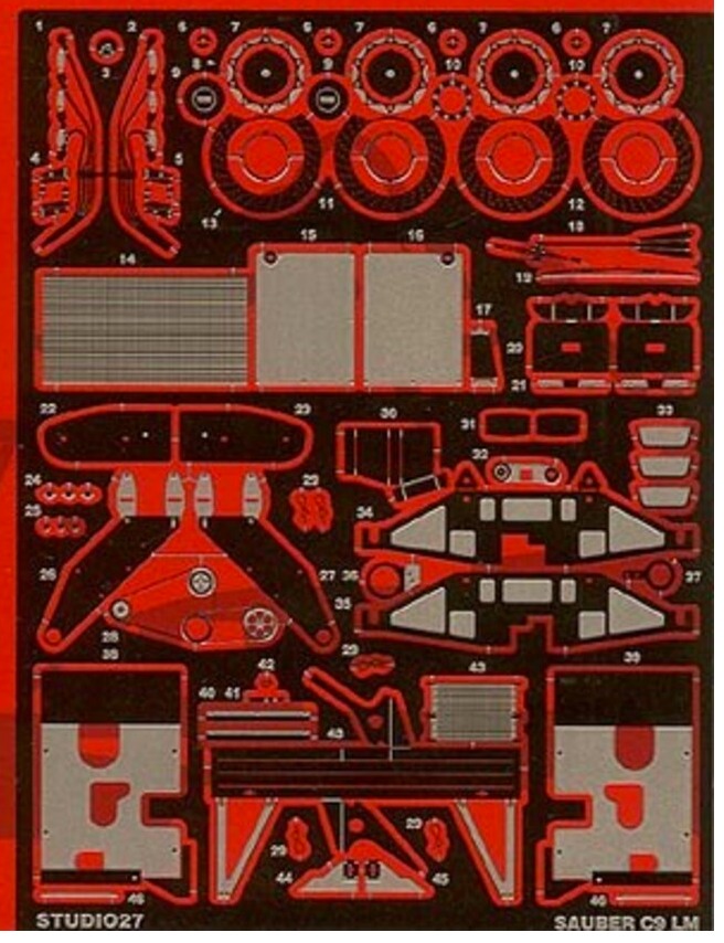 スタジオ27 1/24 ザウバー C9 グレードアップパーツ (タミヤ対応)　FP2412R