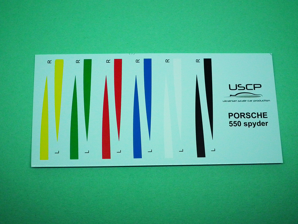 USCP 1/24 ポルシェ 550 スパイダー リアストライプ デカール　24A056