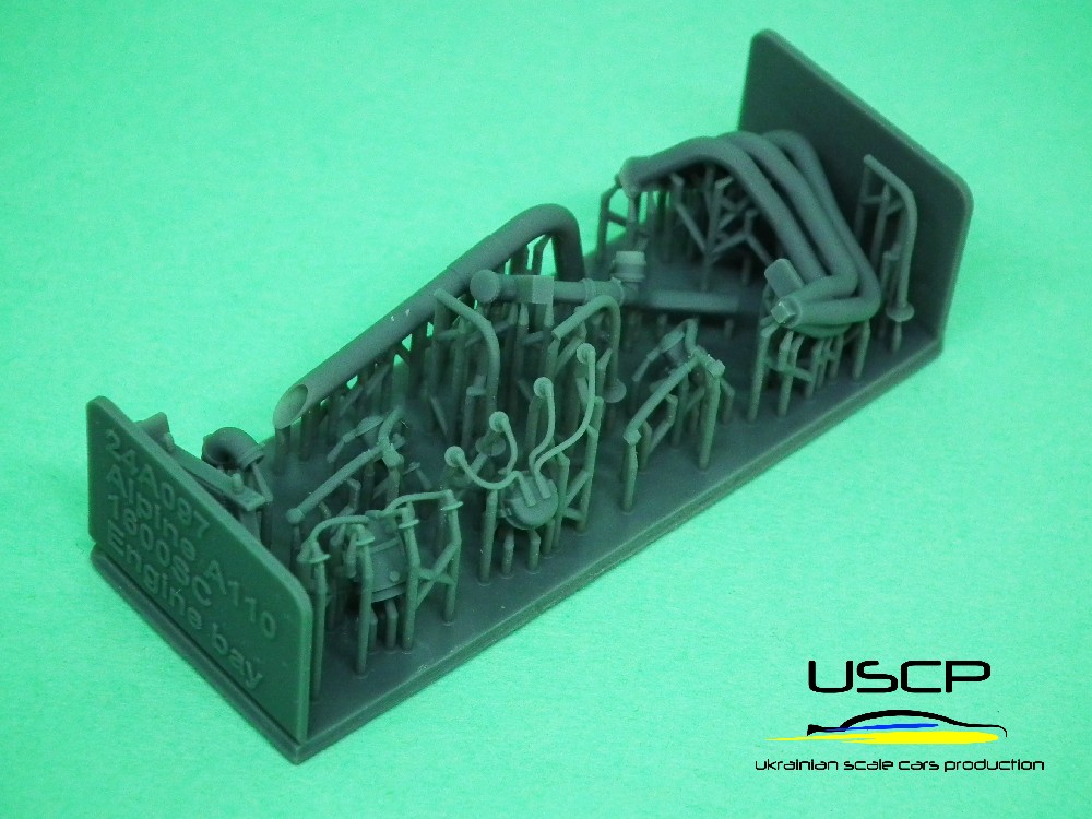 USCP 1/24 アルピーヌ A110 1600SC エンジンディティールアップパーツセット タミヤ対応　24A097