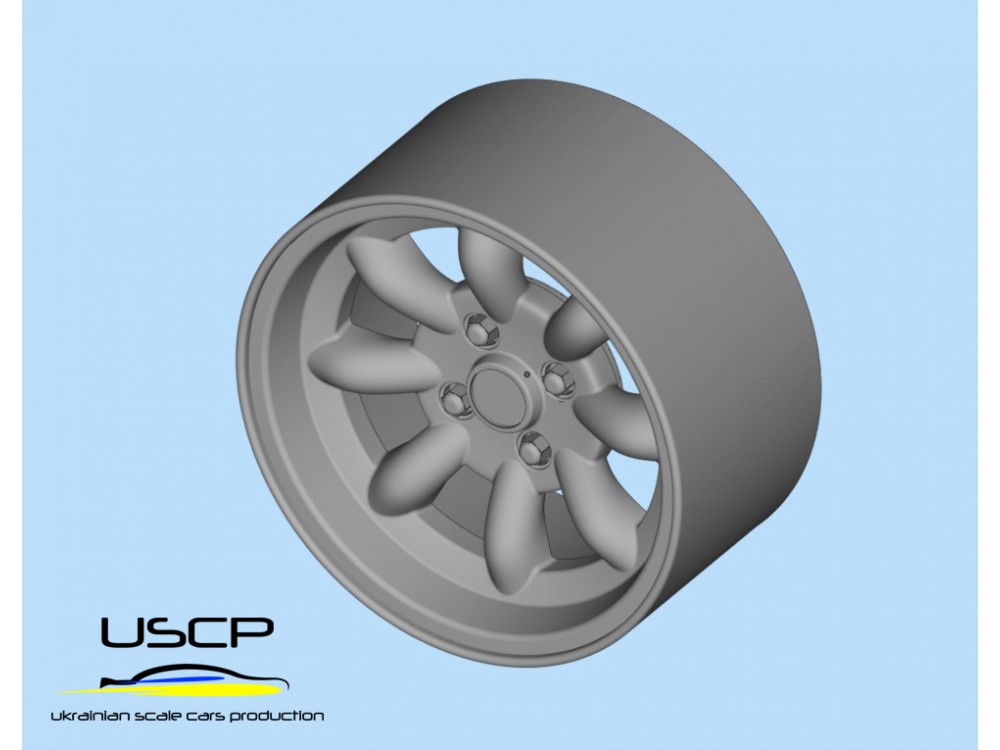 USCP 1/24 13インチ スーパーライト 8スポークホイール 24P143