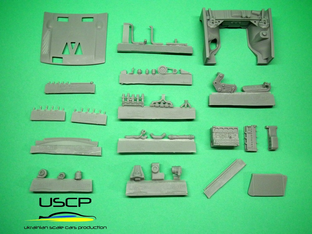 USCP 1/24 トランスキット アウディ クアトロ S1 Gr.B エンジンベイ ディティールアップパーツ ビーマックス対応　24T028
