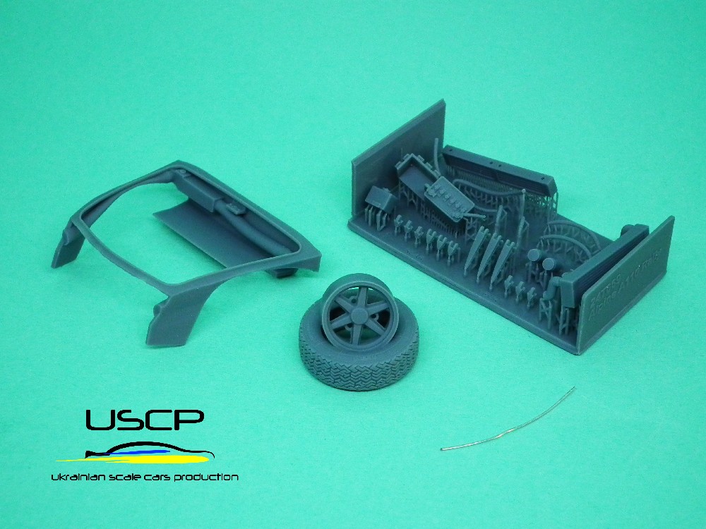 USCP 1/24 アルピーヌ A110 ラリーカー フロントエンドパーツセット タミヤ対応　24T069