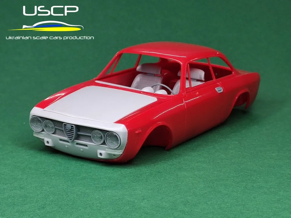 USCP 1/24 アルファロメオ 1750 GT フロントグリル&内装 ディティールアップパーツセット タミヤ対応　24T076　