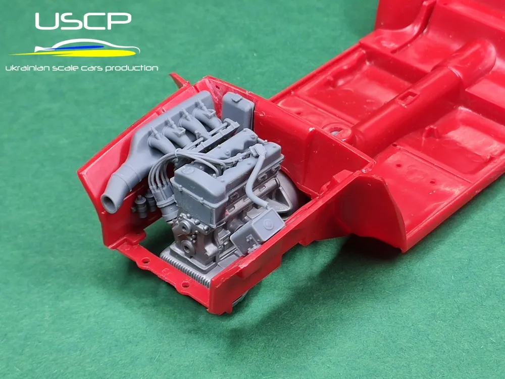 USCP 1/24 アルファロメオ 1600 GTA テスタ ストレッタ エンジンキットパーツセット タミヤ対応　24T078