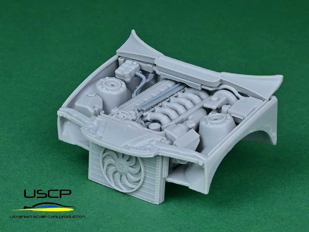 USCP 1/24 BMW E36 S50B32エンジン エンジンベイ パーツセット　24T013