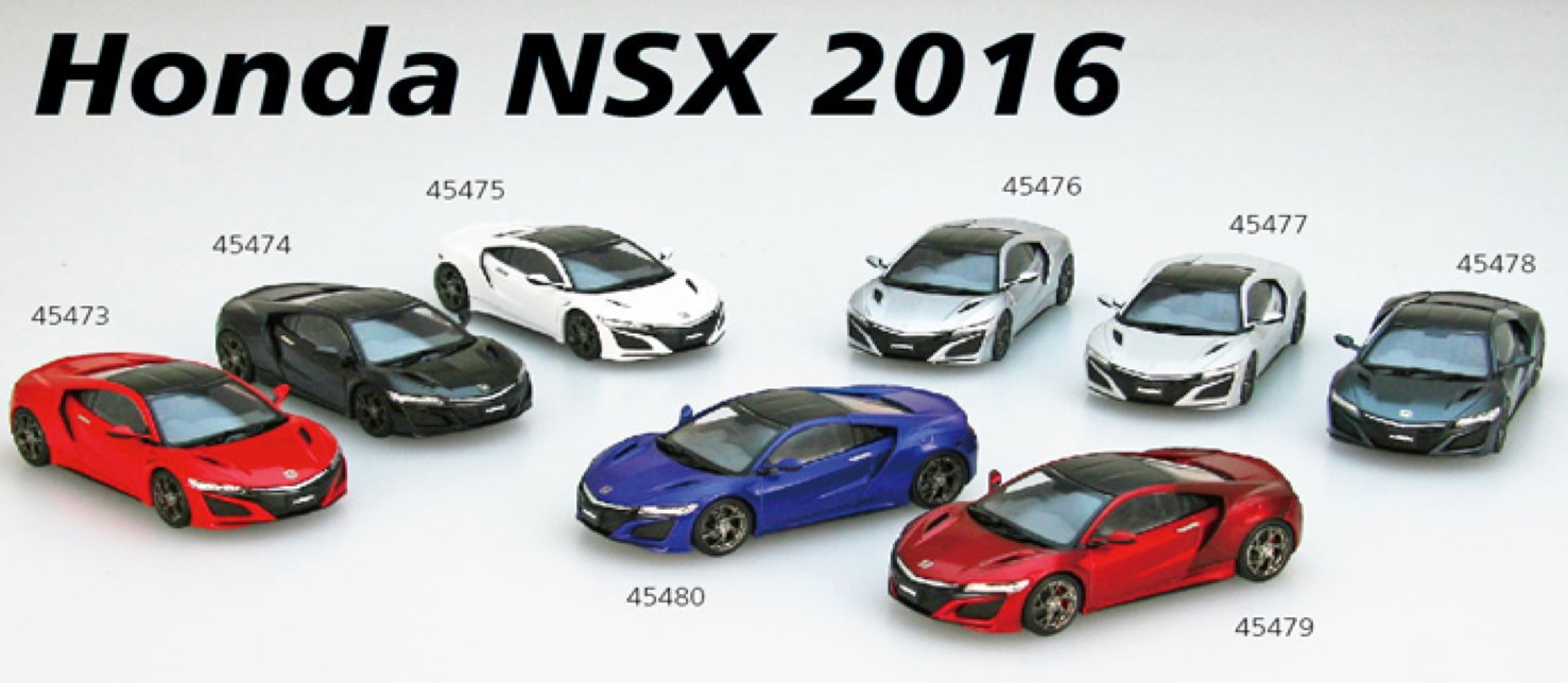 [予約] エブロ 1/43 ホンダ NSX 2016 ヌーベルパールブルー  45480 45480