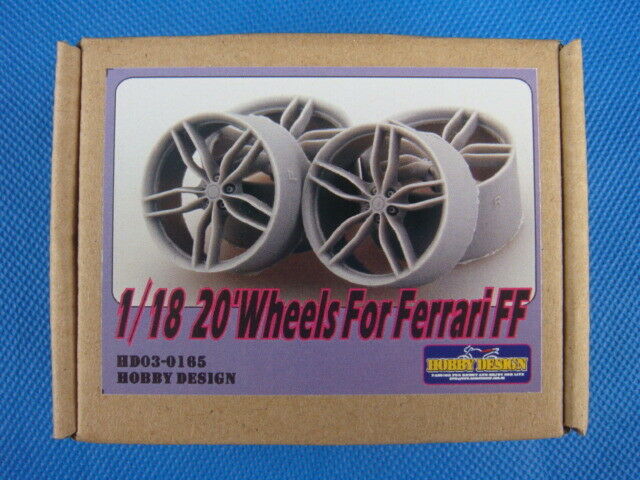 HD03-0165 - ホビーデザイン 1/18 20インチ フェラーリ用 ホイール