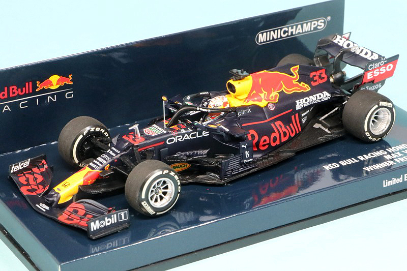 ミニチャンプス 1/43 レッドブル レーシング ホンダ RB16B フランスGP 2021 Winner M.フェルスタッペン　410210833