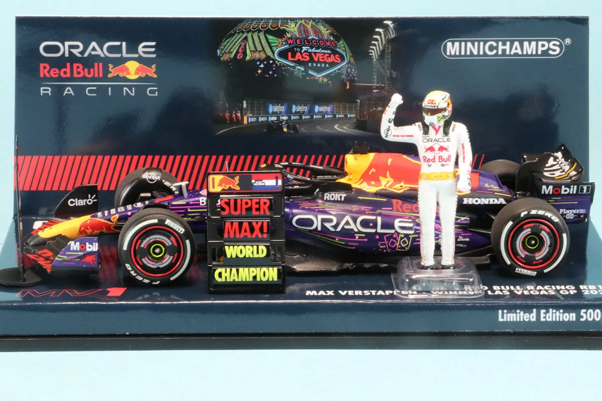CLDC特注ミニチャンプス 1/43 レッドブル RB19 ラスベガス GP  2023 M.フェルスタッペン ウィナー　413232501S