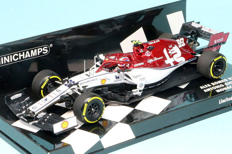ミニチャンプス 1/43 アルファロメオ レーシング C38 フェラーリ モナコGP 2019 A.ジョヴィナッツィ　417190699