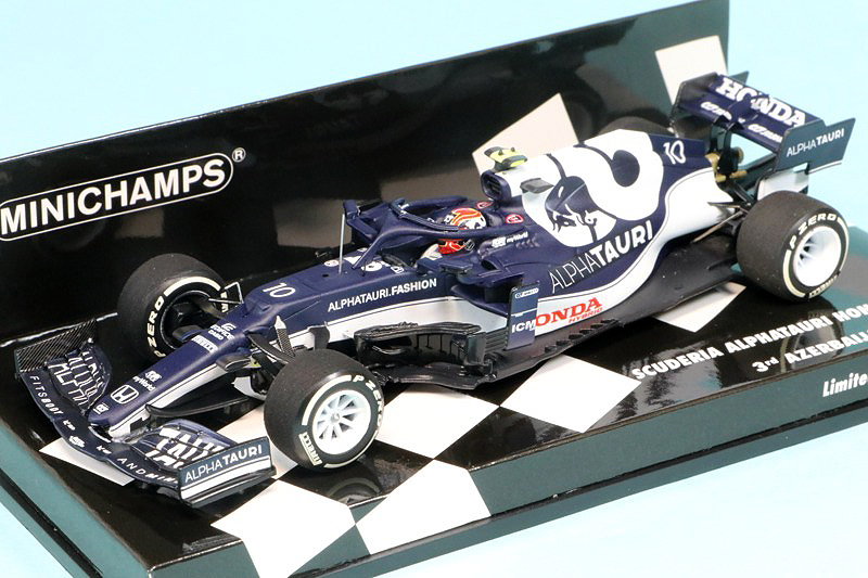 ミニチャンプス 1/43 スクーデリア アルファタウリ ホンダ AT2 アゼルバイジャンGP 2021 3rd P.ガスリー　417210710