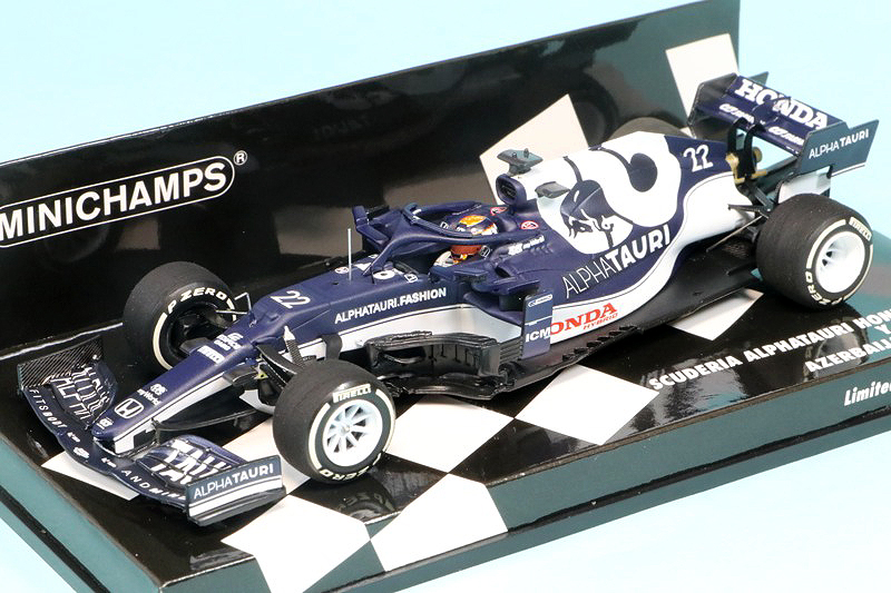 ミニカー　1/43 スクーデリア アルファタウリ ホンダ AT2 角田裕毅 アゼルバイジャンGP 2021 [417210722] ミニチャンプス 1/43 スクーデリア アルファタウリ ホンダ AT2