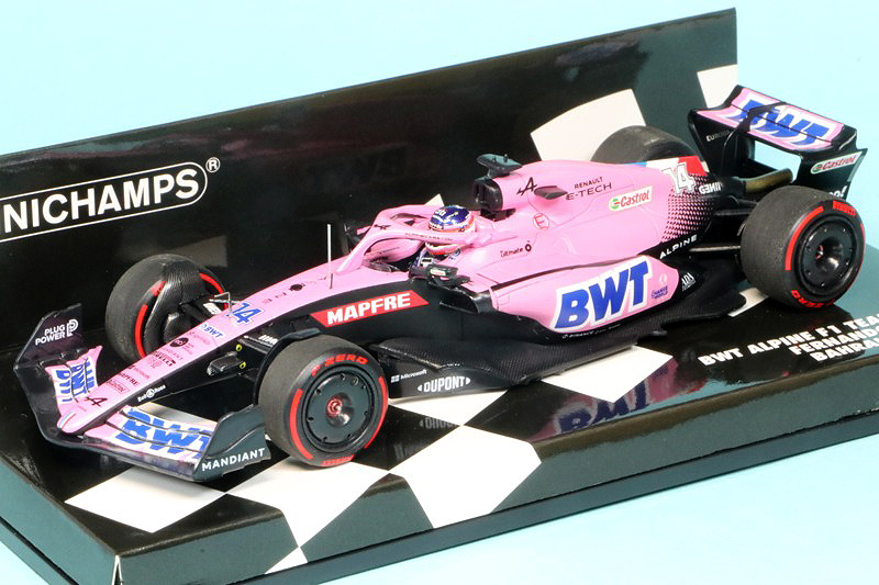 ミニチャンプス 1/43 BWT アルピーヌ F1チーム A522 バーレーンGP 2022 F.アロンソ　417220114