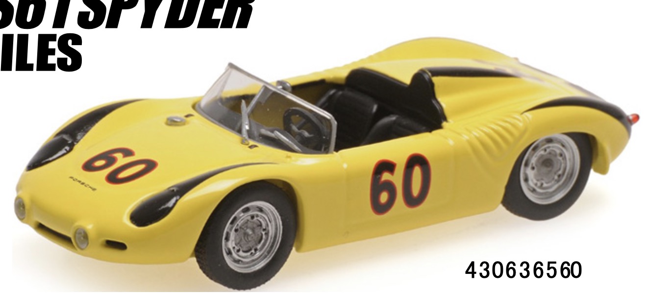 [予約] ミニチャンプス 1/43 ポルシェ 718 RS61 スパイダー ドン・ウェスター ロード アメリカ 500マイル 1963　430636560