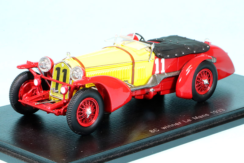 スパーク 1/43 アルファロメオ 8C ルマン 24h 1933 Winner No.11