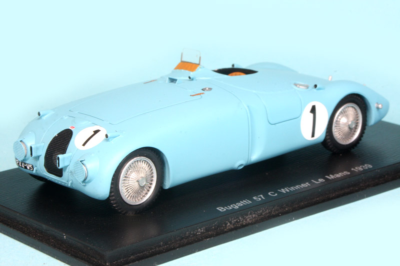 スパーク 1/43 ブガッティ 57C ルマン 24h 1939 Winner No.1 43LM39