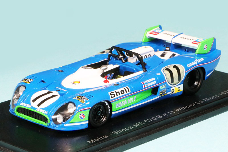 スパーク 1/43 マトラ シムカ MS670B ルマン 24h 1973 Winner No.11　43LM73