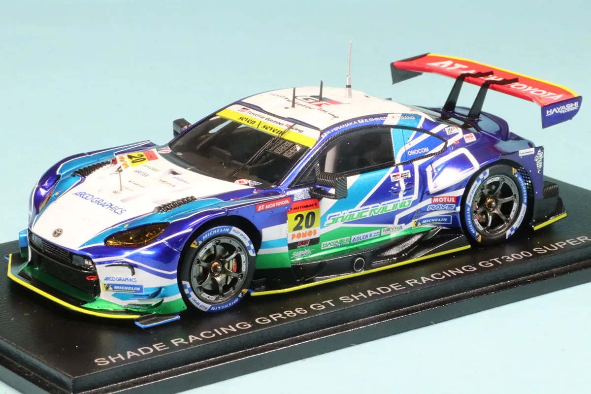260424S　スパーク 1/43 SHADE RACING GR86 GT スーパーGT 2025 GT300 No.20 平中克幸 / 清水英志郎　43SGT25020