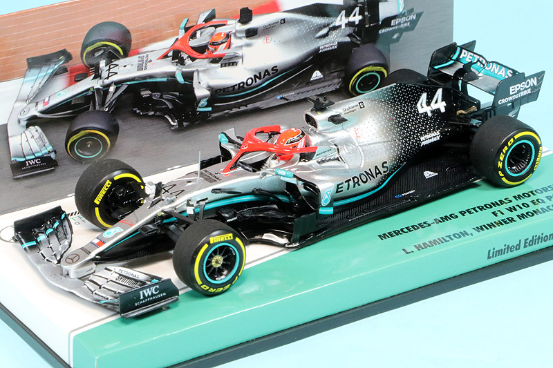 ミニチャンプス1/18 メルセデスW05 L.ハミルトン ワールド