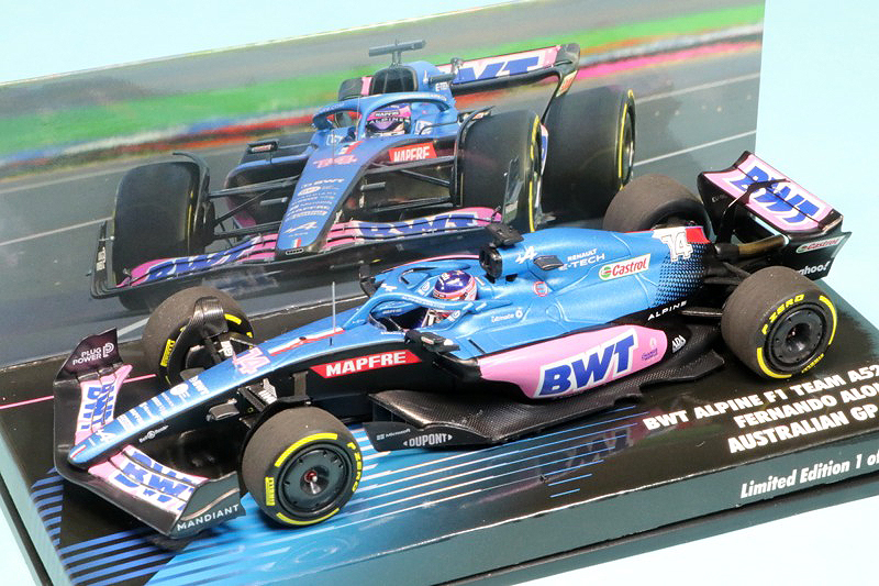 特注ミニチャンプス 1/43 BWT アルピーヌ A522 オーストラリアGP 2022 F.アロンソ　447220314