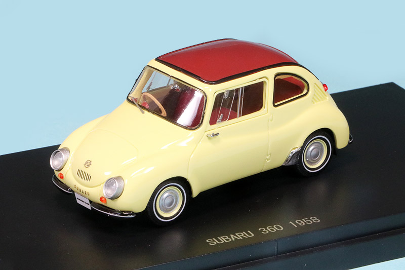 エブロ 1/43 スバル 360 1958 アイボリー　45685