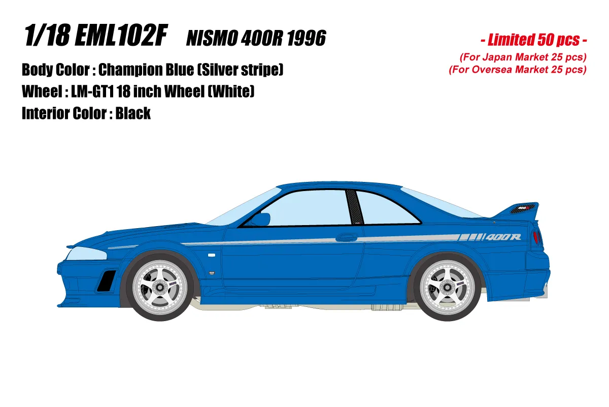 予約] アイドロン 1/18 ニッサン スカイライン GT-R R33 ニスモ