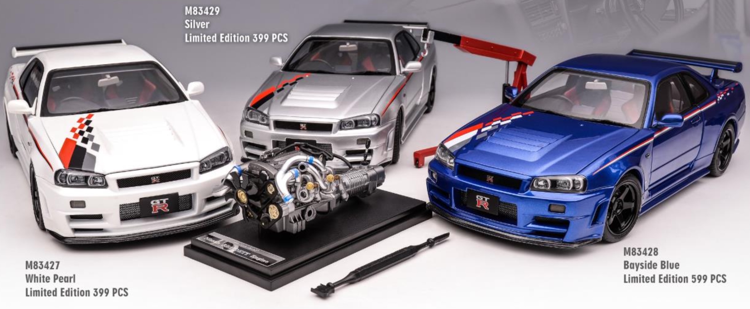 予約] モーターヘリックス 1/18 ニッサン スカイライン GT-R R34