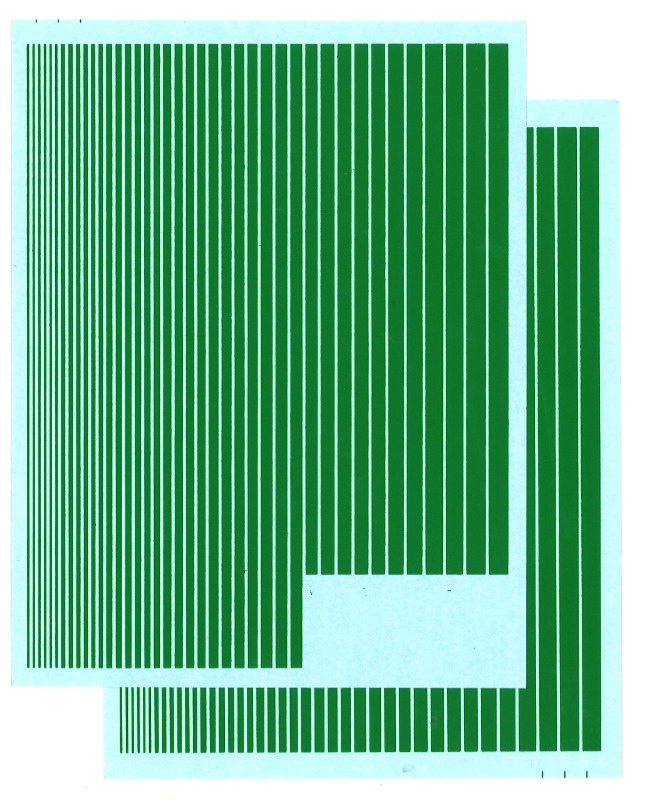 コロラド ラインデカール グリーン 0.5、1.0、1.5、2.0、2.5、3.0、3.5、4.0、4.5、5.0mm 1シート　10021