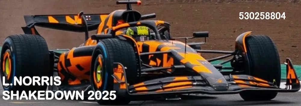 [予約] ミニチャンプス 1/64 マクラーレン F1チーム MCL39 ランド・ノリス 2025 テストバージョン　530258804