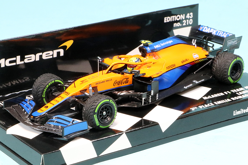 ミニチャンプス 1/43 マクラーレン MCL35M エミリア ロマーニャGP 2021 3rd L.ノリス　537214504