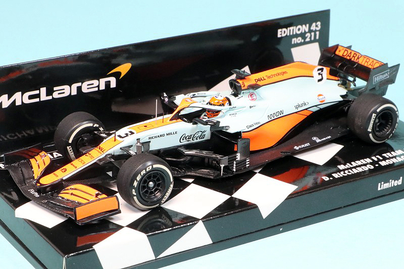 ミニチャンプス 1/43 マクラーレン MCL35M モナコGP 2021 D.リカルド