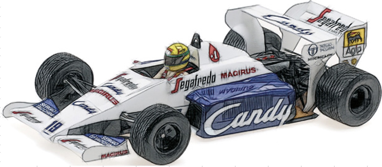 ミニチャンプス 1/43 トールマン TG184 A.セナ モナコGP 1984 京商 ミニカー | MINICHAMPS 1/43 トールマン ハート TG184