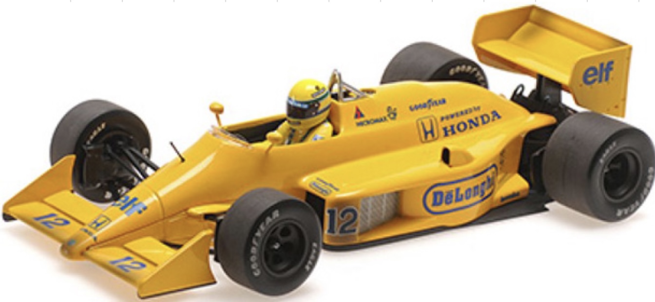 [予約] ミニチャンプス 1/43 ロータス ホンダ 99T A.セナ モナコGP 1987 モナコGP初優勝 ウェザリング仕様 デカール加工品　EX540873392