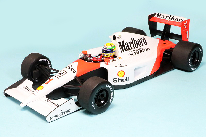 [再生産] ミニチャンプス 1/18 マクラーレン MP4/6 ホンダ 1991 ワールドチャンピオン A.セナ デカール加工品　540911801S