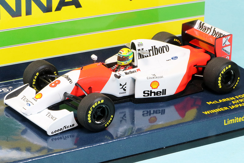 ミニチャンプス 1/43 マクラーレン MP4/8 フォード 日本GP 1993 Winner A.セナ デカール加工品　540934378S