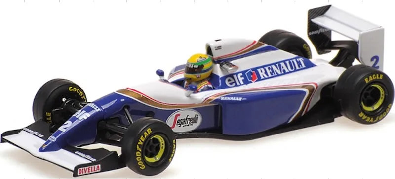 予約] ミニチャンプス 1/64 ウィリアムズ ルノー FW16 アイルトン