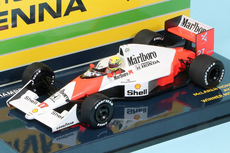 ミニチャンプス 1/43 マクラーレン ホンダ MP4/5B モナコGP 1990 Winner A.セナ デカール加工品　547904127S