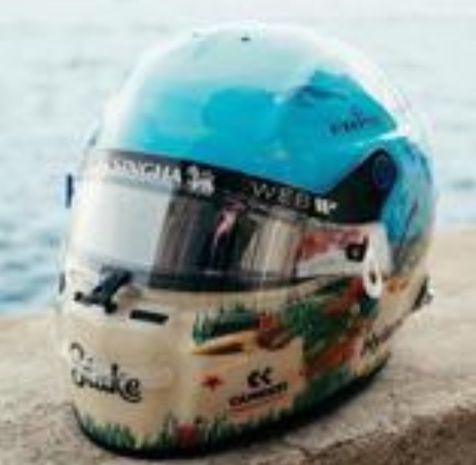 [予約] スパーク 1/5 ヘルメット V.ボッタス モナコGP 2024　5HF158