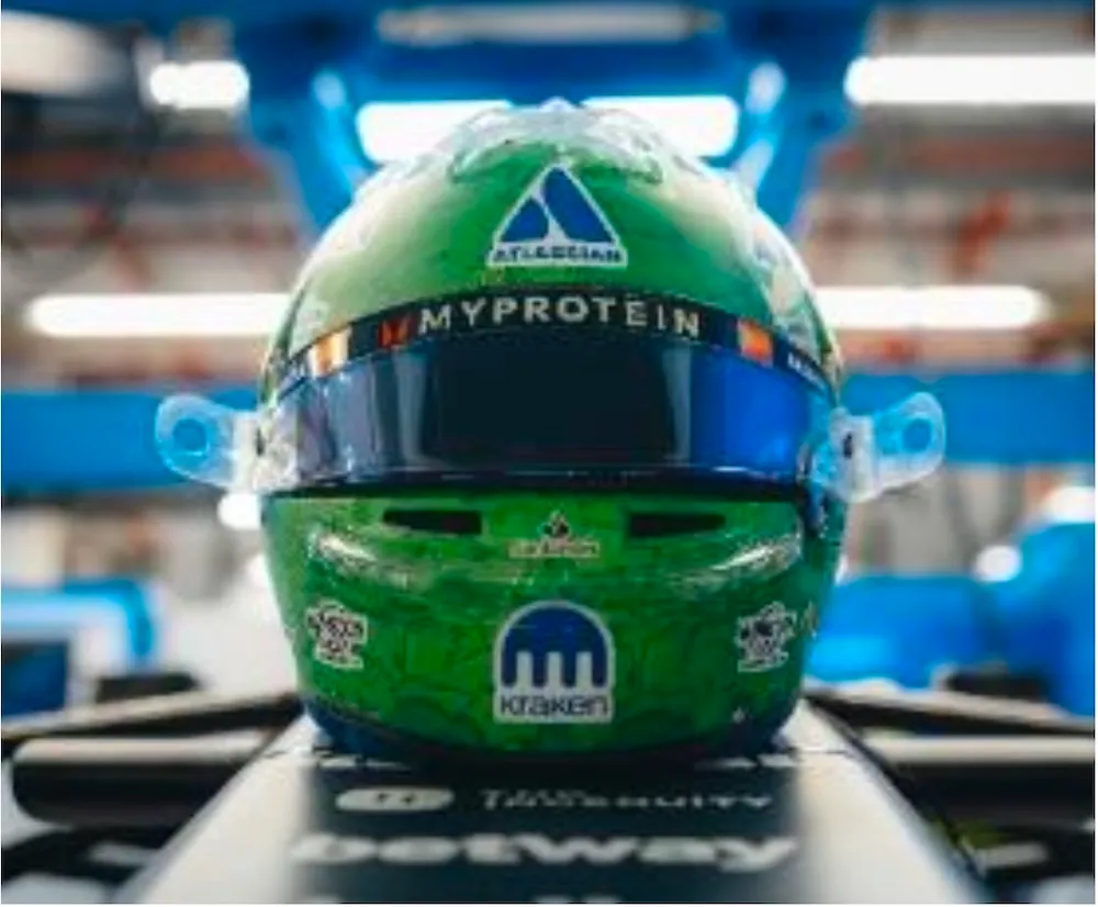 [予約]  スパーク 1/5 ヘルメット ウィリアムズ・レーシング A.アルボン シンガポールGP 2025　5HF226