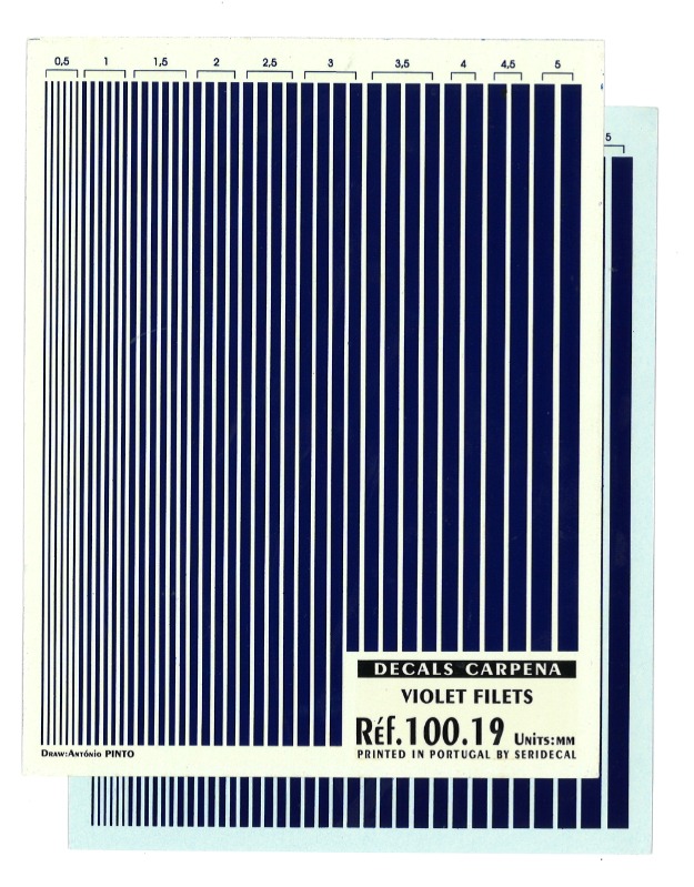 コロラド ラインデカール バイオレット 0.5、1.0、1.5、2.0、2.5、3.0、3.5、4.0、4.5、5.0mm　10019