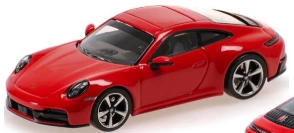 予約] ミニチャンプス 1/64 ポルシェ 911 (992.2) カレラ 2025 レッド