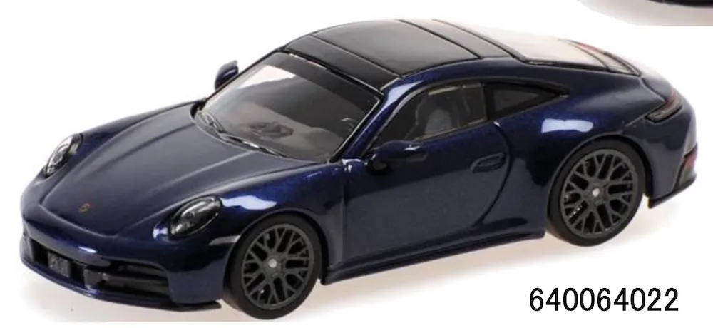 予約] ミニチャンプス 1/64 ポルシェ 911 (992.2) カレラ 2025 ブルー