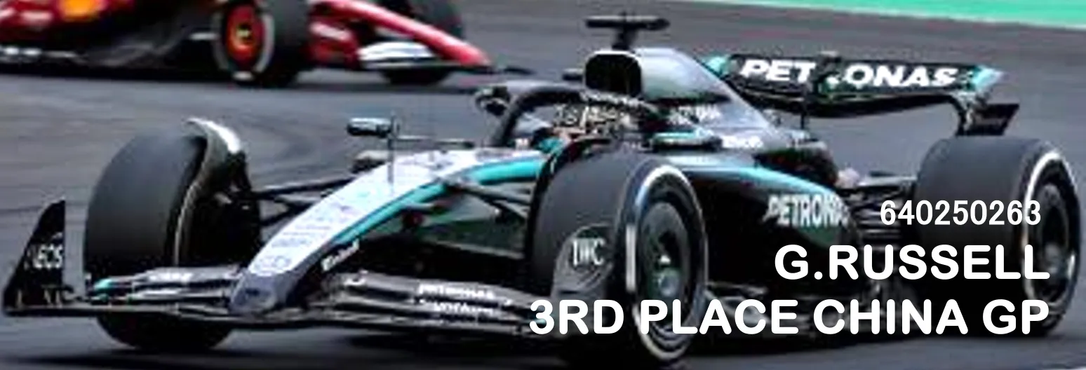 [予約] ミニチャンプス 1/64 メルセデス-AMG ペトロナス W16 E パフォーマンス ジョージ・ラッセル 中国GP 2025 3位入賞　640250263