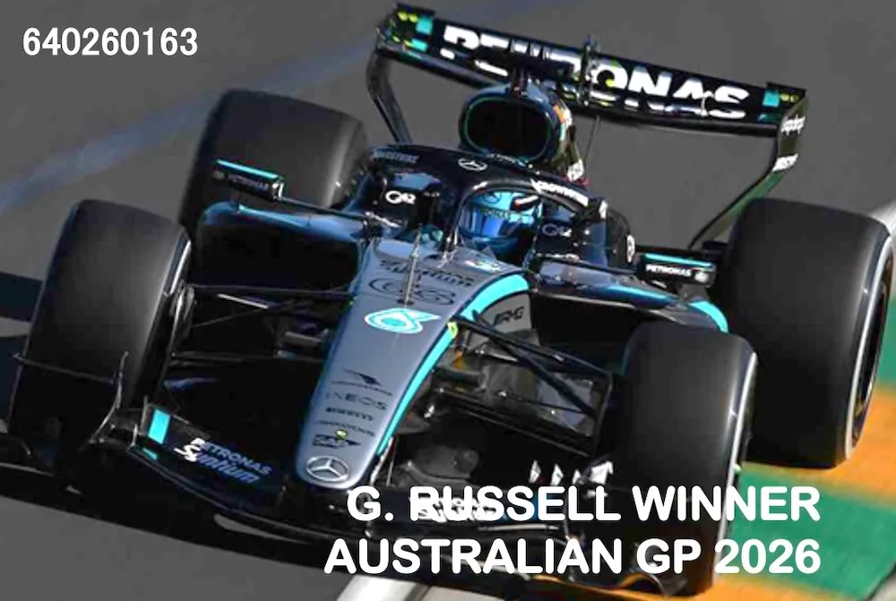 [予約] ミニチャンプス 1/64 メルセデス-AMG ペトロナス F1チーム W17 ジョージ・ラッセル オーストラリアGP 2026 ウィナー　640260163