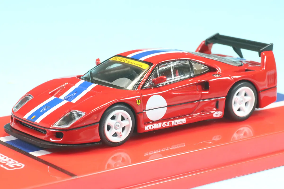 ターマックワークス 1/64 フェラーリ F40 レッド ロゴ付き　T64R-076-RE2
