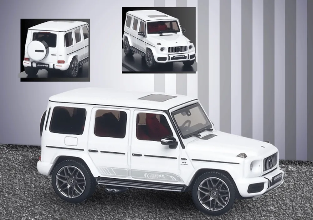 [予約] オールモーストリアル 1/64 メルセデス-AMG G 63 Edition 55 2022 オパリスホワイト　6970342048289