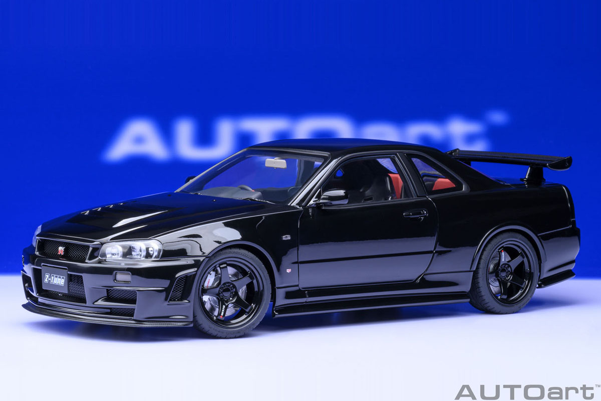 オートアート 1/18 ニッサン スカイライン ニスモ R34 GT-R Z-tune ブラックパール　77463