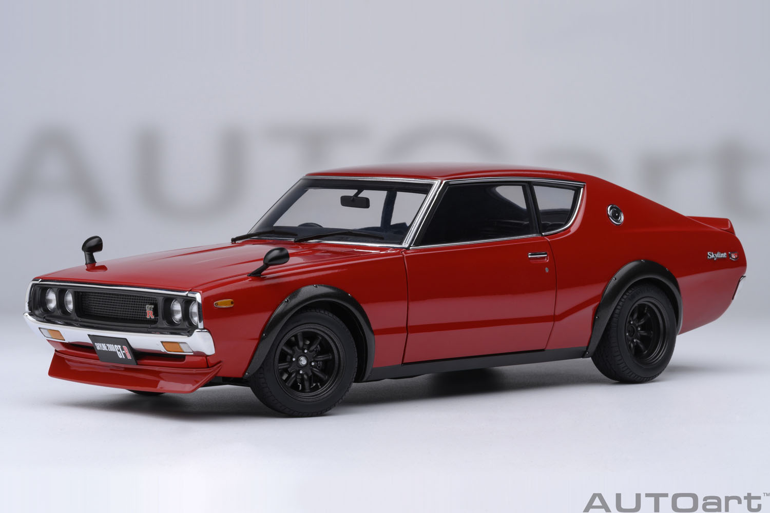 京商 1/18 スカイラインGTR ケンメリ ストリートバ一ジョン レッド