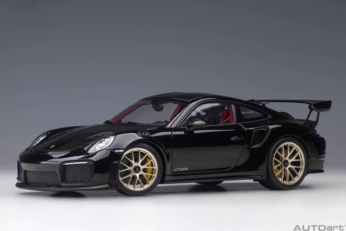 [予約] オートアート 1/18 ポルシェ 911 （991.2） GT2 RS ヴァイザッハパッケージ ブラック／カーボンブラック　78186